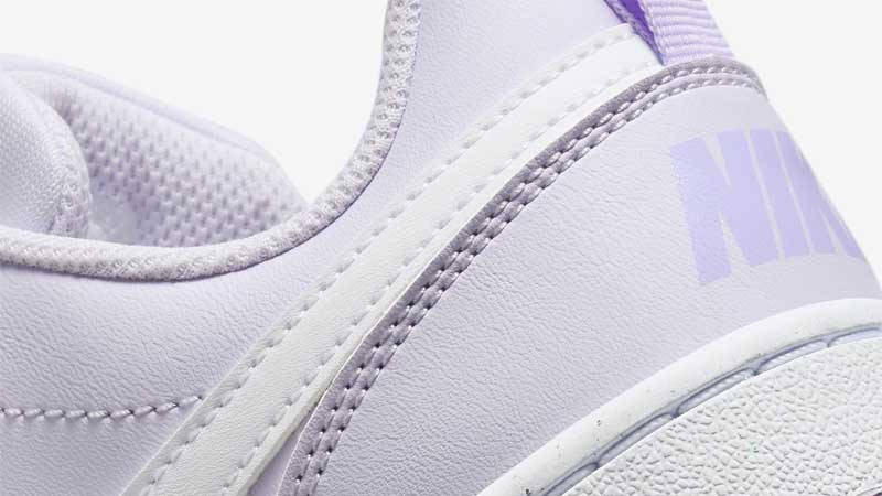 Nike Court Borough Low Recraft GS Barely Grape Closeup