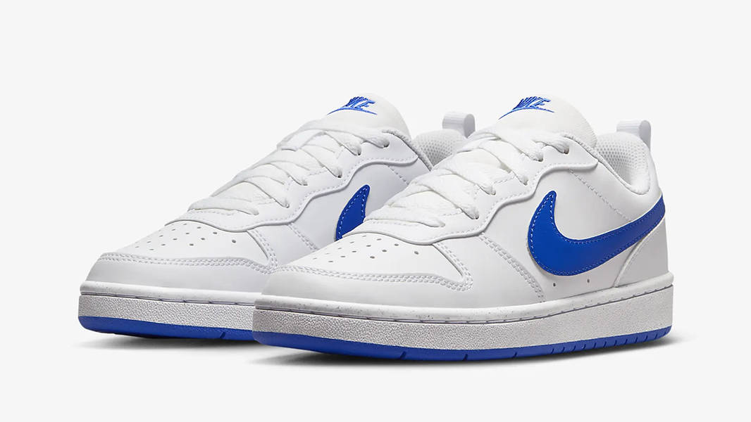Nike Court Borough Low Recraft GS White Hyper Royal DV5456-110 Side