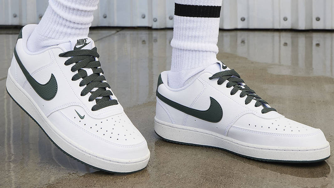 nike court vision low on foot