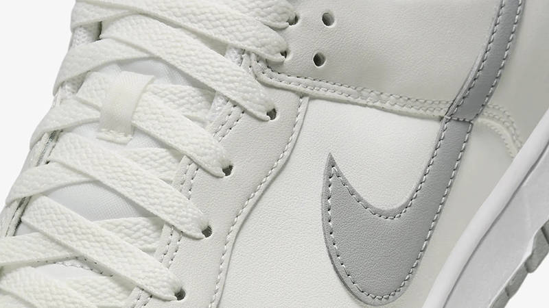 Nike Dunk Low Retro White Light Smoke Grey DV0831-106 Detail
