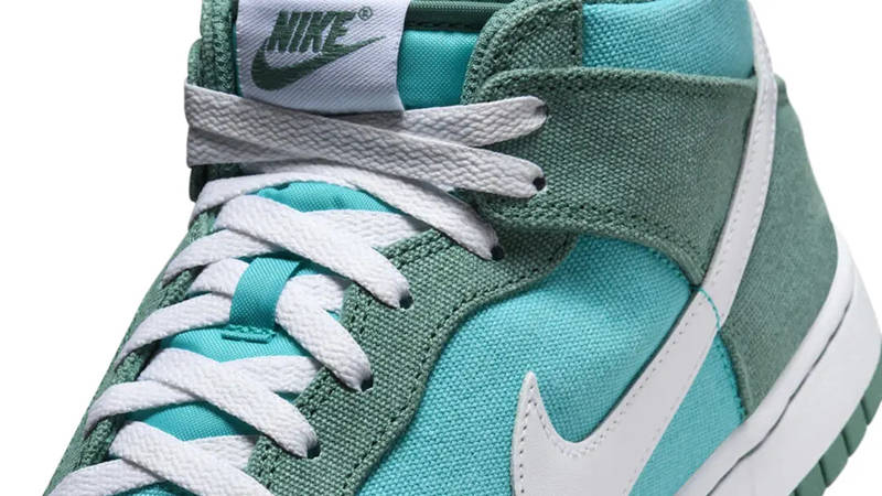 Nike Dunk Mid Teal Green Detail
