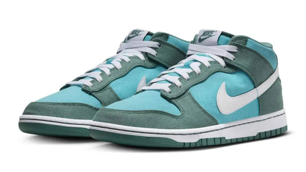 Nike Dunk Mid Teal Green Side