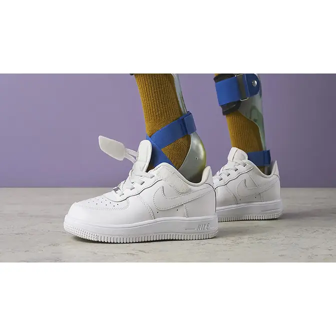 Nike Toki Premium FB Triple White on foot