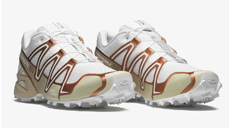 Salomon Speedcross 3 Metallic White Almond Milk front