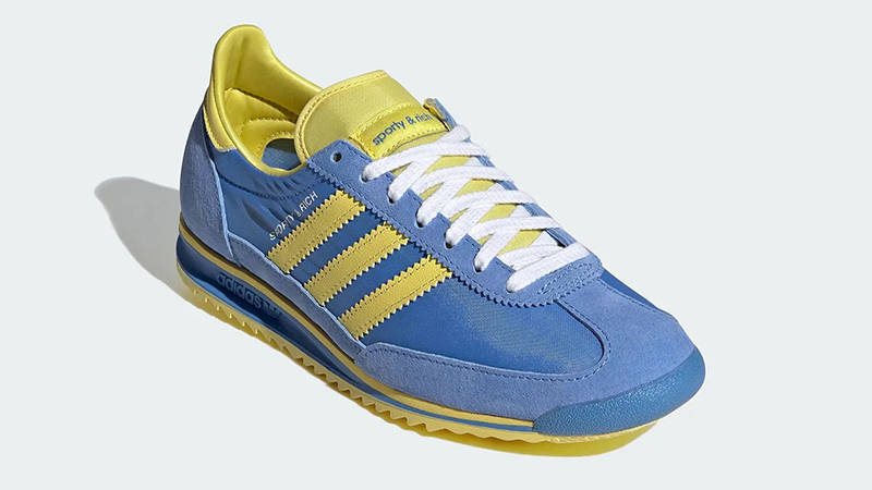 Sporty & Rich x adidas SL72 Sport Blue Yellow JH6701 FRONT
