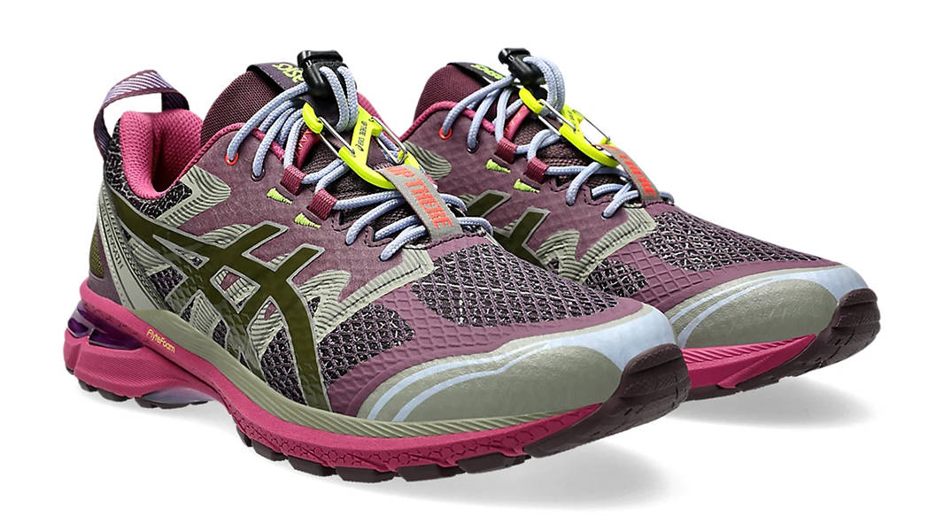 Up There x ASICS Gel-Terrain Burgundy Pink 1203A520-500 Front