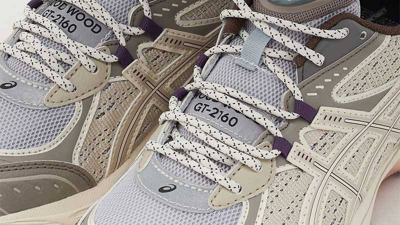 Wood Wood x ASICS GT-2160 Grey Closeup