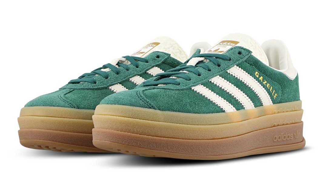 adidas Gazelle Bold Collegiate Green White Front