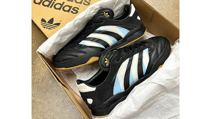 adidas Predator Mundial Black White Blue Side