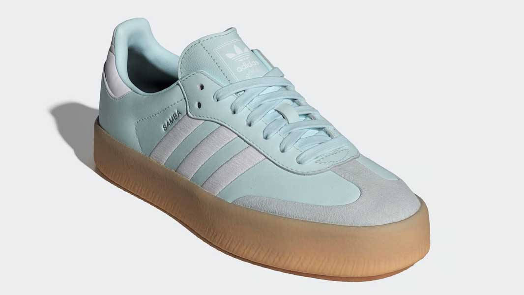 adidas Sambae Almost Blue Silver Metallic Front