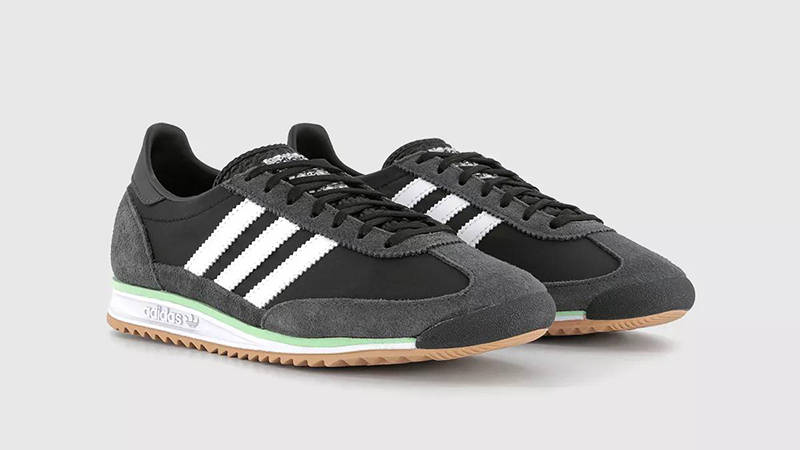 adidas SL 72 Black White Carbon front