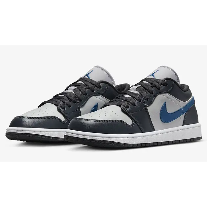 Air Jordan 1 Low Anthracite Industrial Blue | Where To Buy | DC0774-040 ...