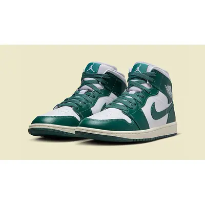 Air Jordan 1 Mid Green Sail front