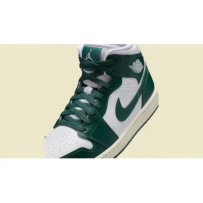 Air Jordan 1 Mid Green Sail side
