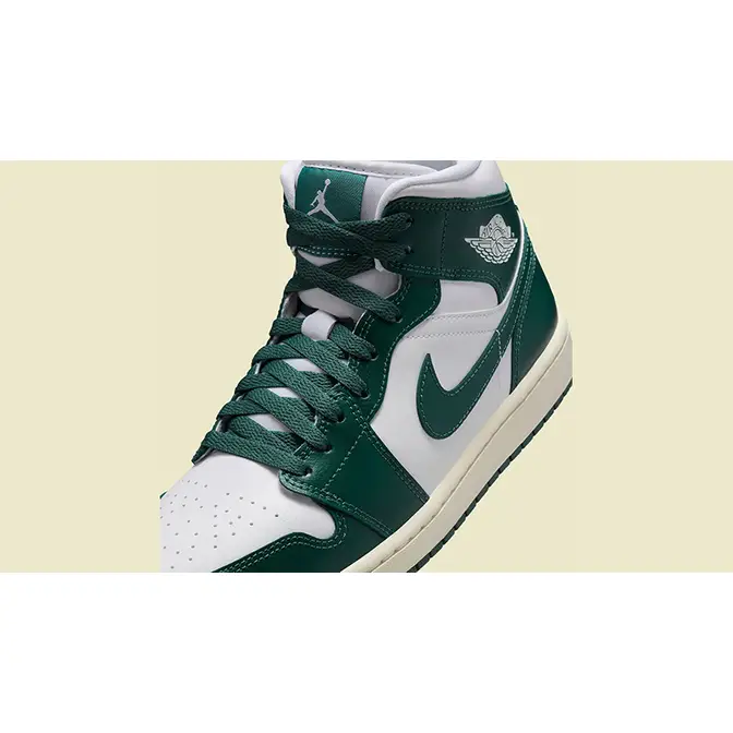 Air Jordan 1 Mid Green Sail side