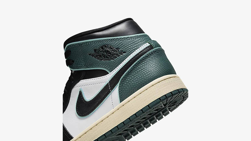 Air Jordan 1 Mid Oxidized Green FQ7818-100 heel