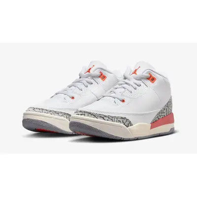[FQ9174-121] PRESCHOOL AIR JORDAN RETRO 3 PS 'GEORGIA PEACH'