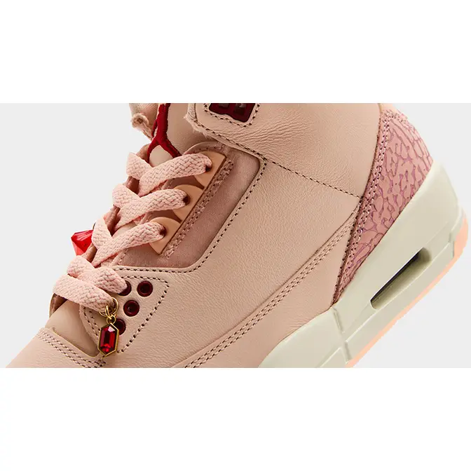 Jordan retro 3 rose gold best sale