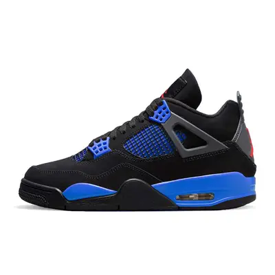 Black blue and orange jordan 4s hotsell