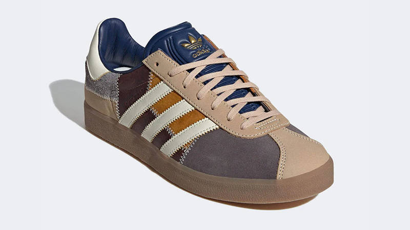 atoms x adidas Gazelle 85 Patchwork Brown front
