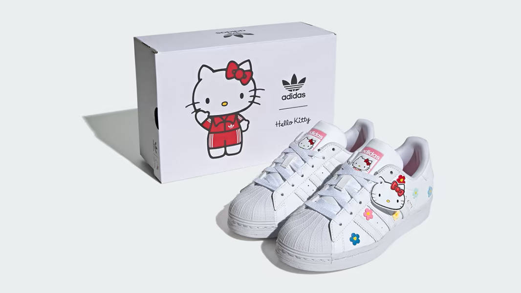 Hello Kitty x adidas Superstar GS White Multi ID7279 Front