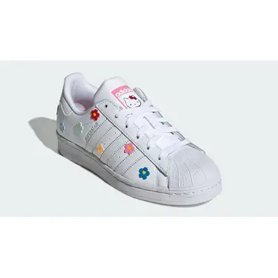 adidas shoebox to hold shoes free shipping store Superstar GS White Multi ID7279 Side