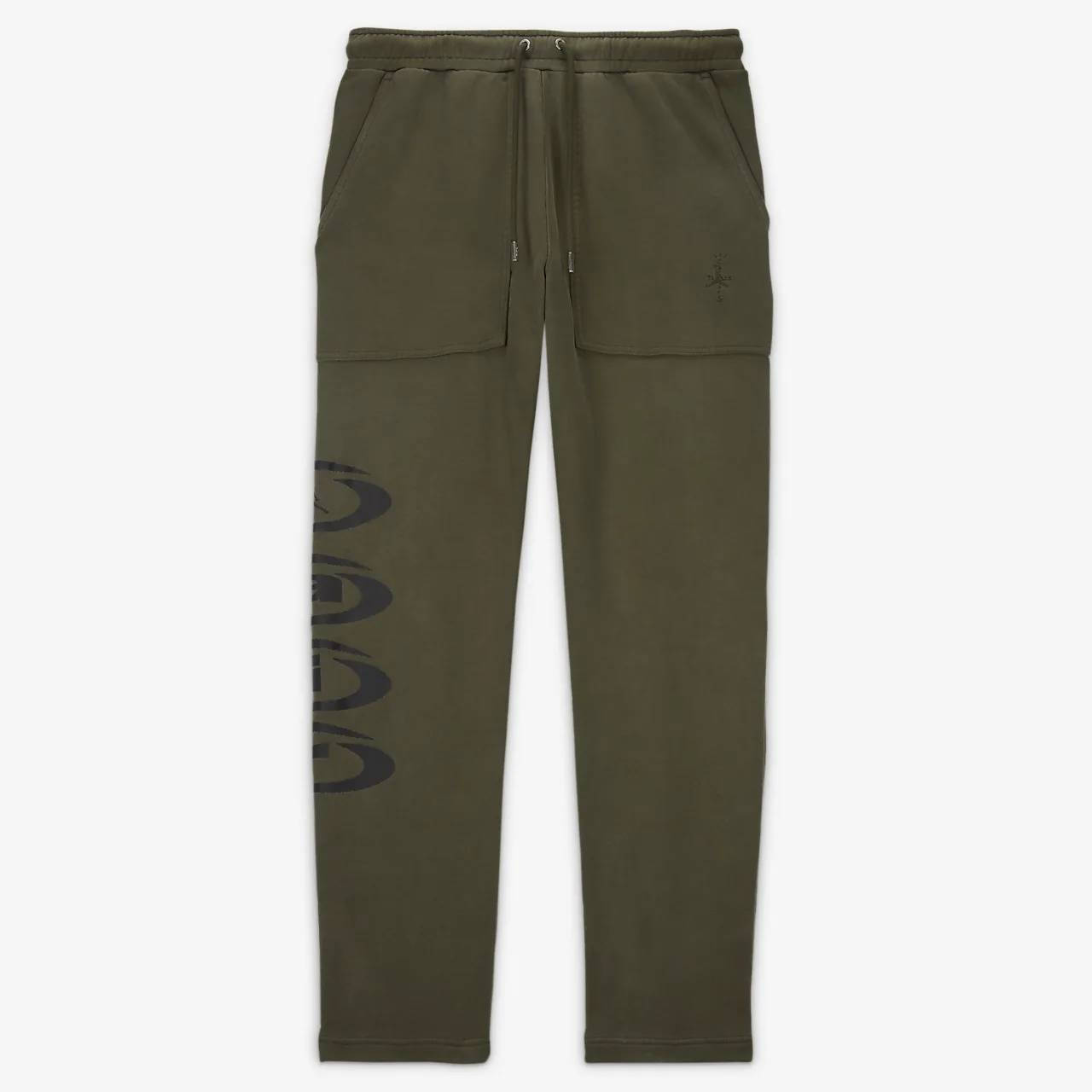 Jordan x Travis Scott Fleece Trousers Green Feature