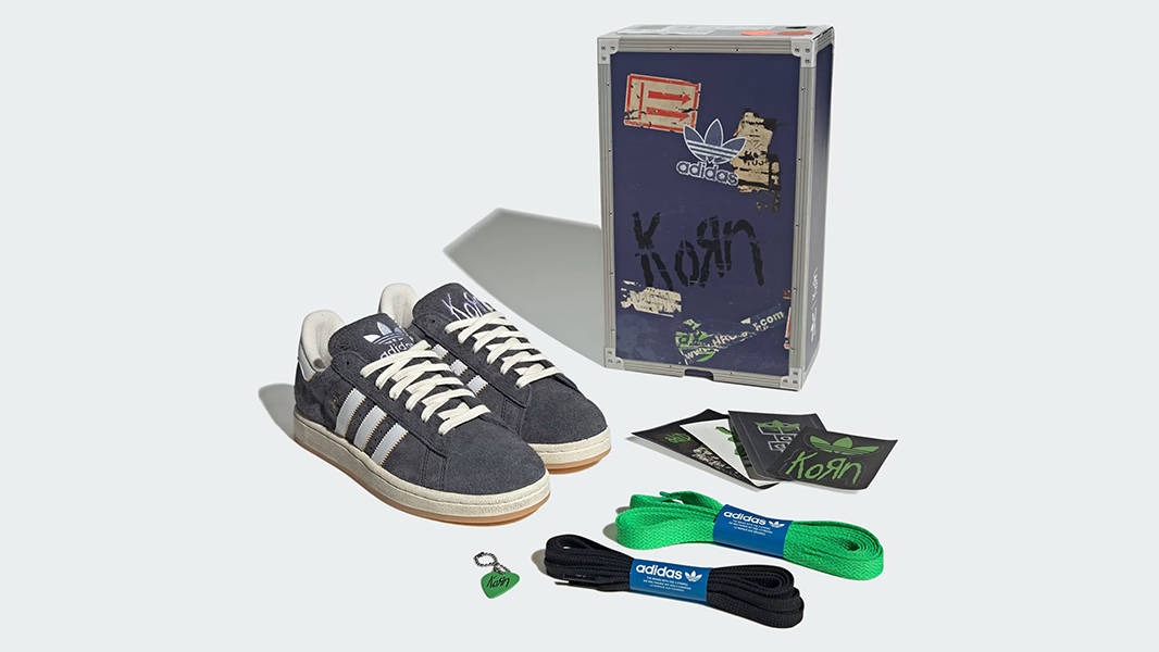KoRn x adidas Campus 2.0 Carbon White IF4282 Front