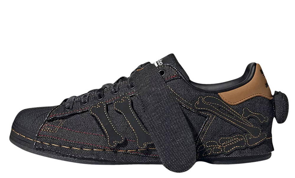 Melting Sadness x adidas Superstar Black Denim