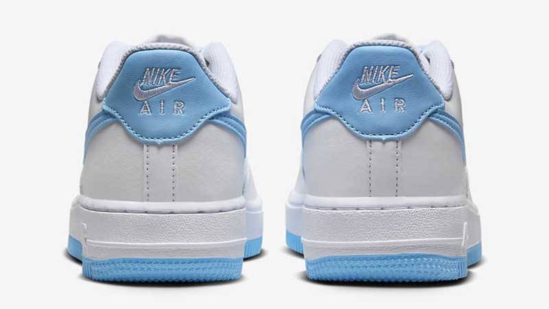 Nike Air Force 1 GS White Aquarius Blue Back