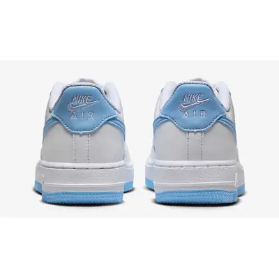 Nike Air Force 1 GS White Aquarius Blue Back