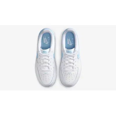 Nike Air Force 1 GS White Aquarius Blue