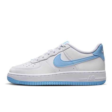 Nike Air Force 1 GS White Aquarius Blue