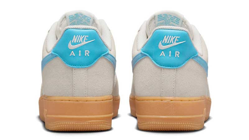 Nike Air Force 1 Low Blue Grey Gum Back