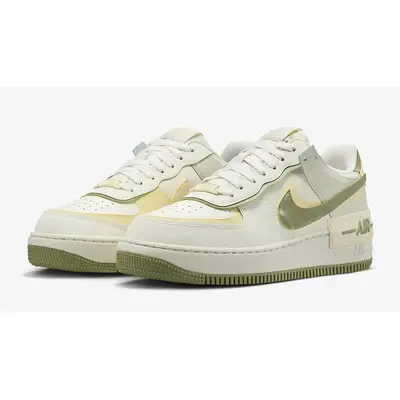 Nike Air Force 1 Shadow Pale Ivory Oil Green FN6335-101 Side