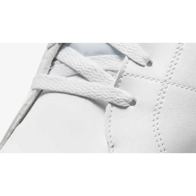 Nike Court Royale 2 Next Nature Triple White Front Closeup