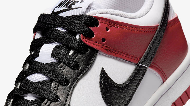 Nike Dunk Low GS Black Toe HF9980-600 Detail