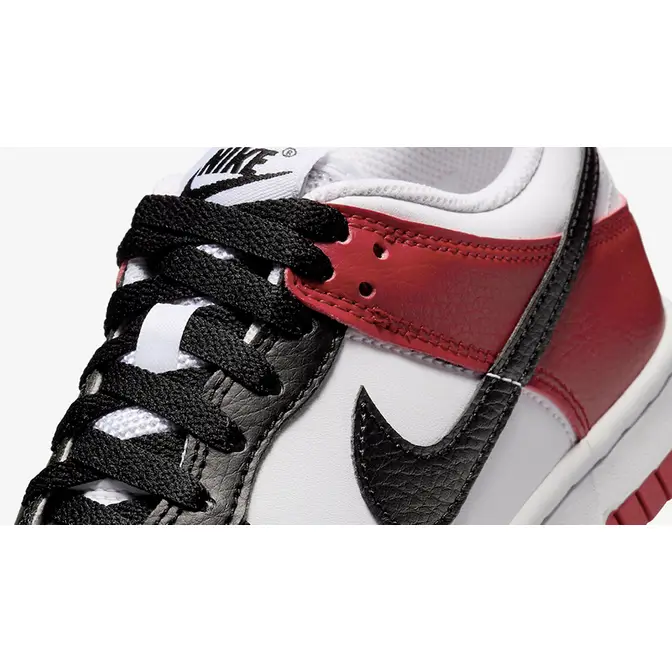 Nike Dunk Low GS Black Toe HF9980-600 Detail