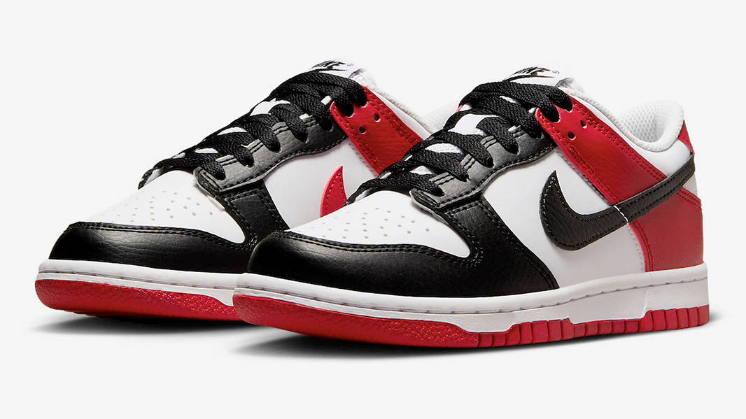 Nike Dunk Low GS Black Toe HF9980-600 Side