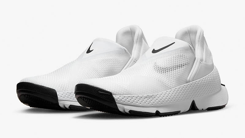 Nike Go FlyEase White Black front