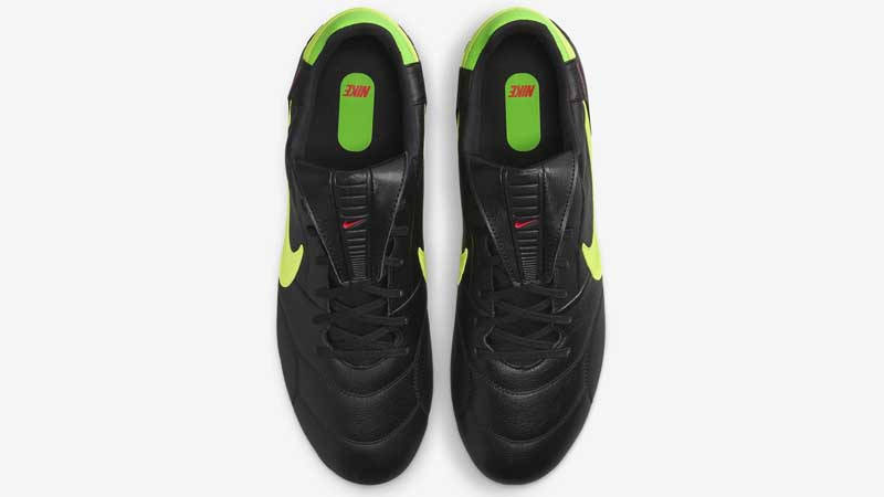 Nike Premier 3 FG Low-Top Football Boot Black Green Strike Middle