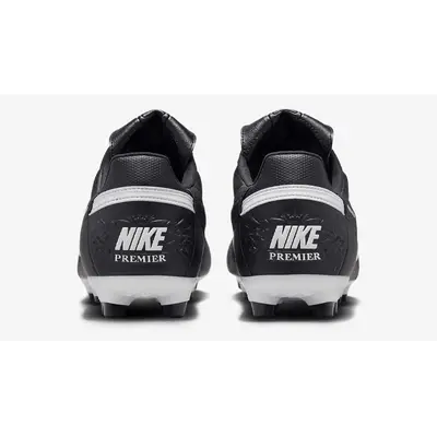 Nike Premier 3 FG Low-Top Football Boot Black White Back