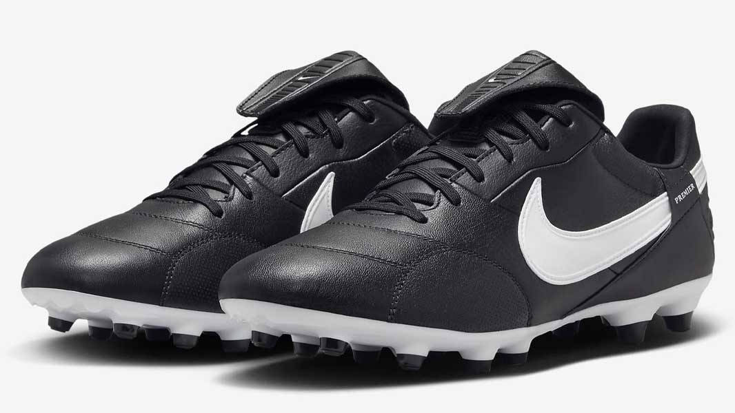 Nike Premier 3 FG Low-Top Football Boot Black White Front
