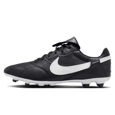 Nike Premier 3 FG Low-Top Football Boot Black White