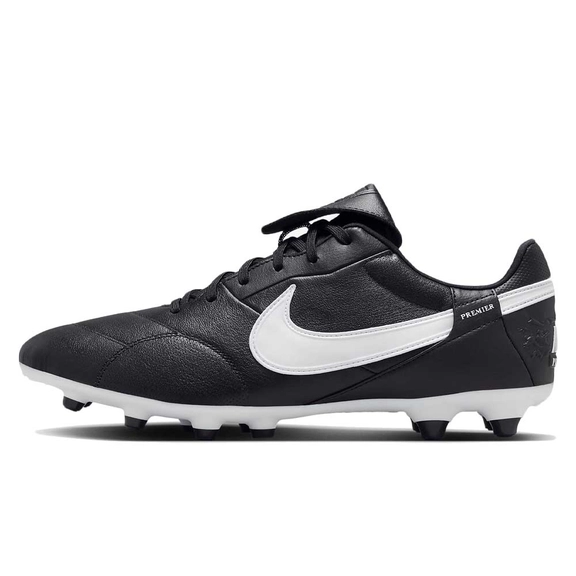 Nike Premier 3 FG Low-Top Football Boot Black White