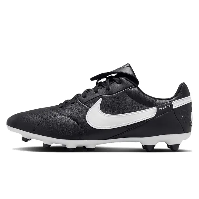 Nike Premier 3 FG Low-Top Football Boot Black White