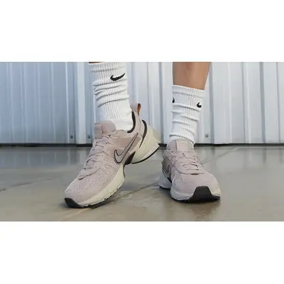 Nike V2K Run Platinum Violet FN6703-001 on feet