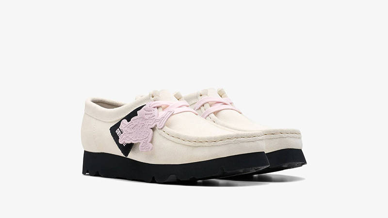 Paper Girl x Clarks Wallabee White front