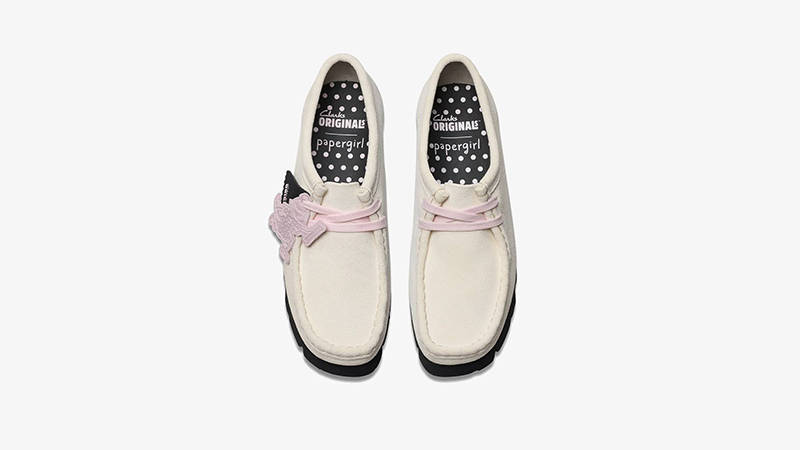 Paper Girl x Clarks Wallabee White middle