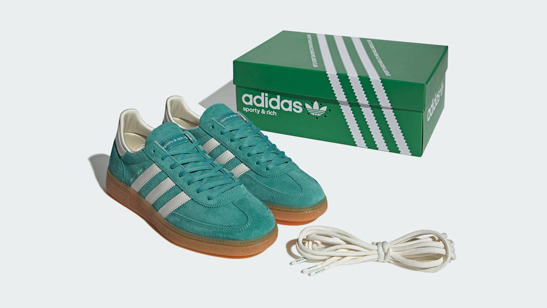 Sporty & Rich x adidas Handball Spezial Green White Gum IH2148 Side